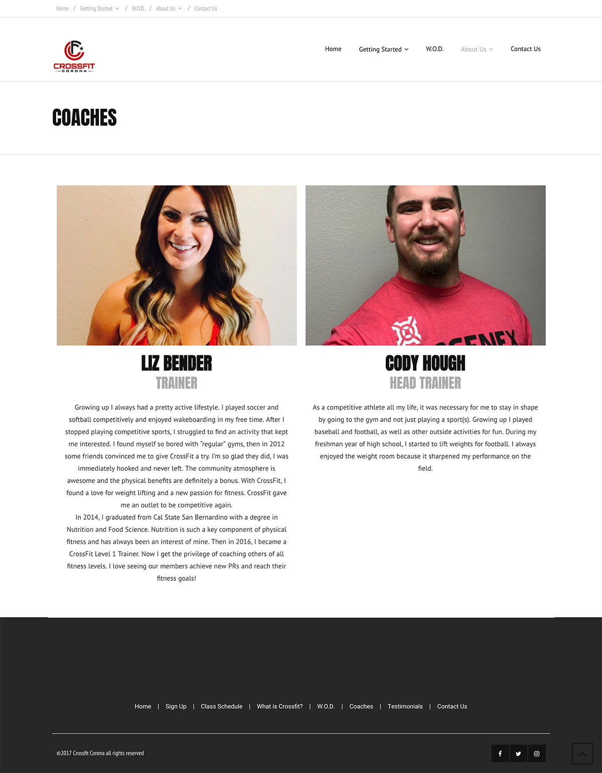 Crossfit Corona Coaches Page