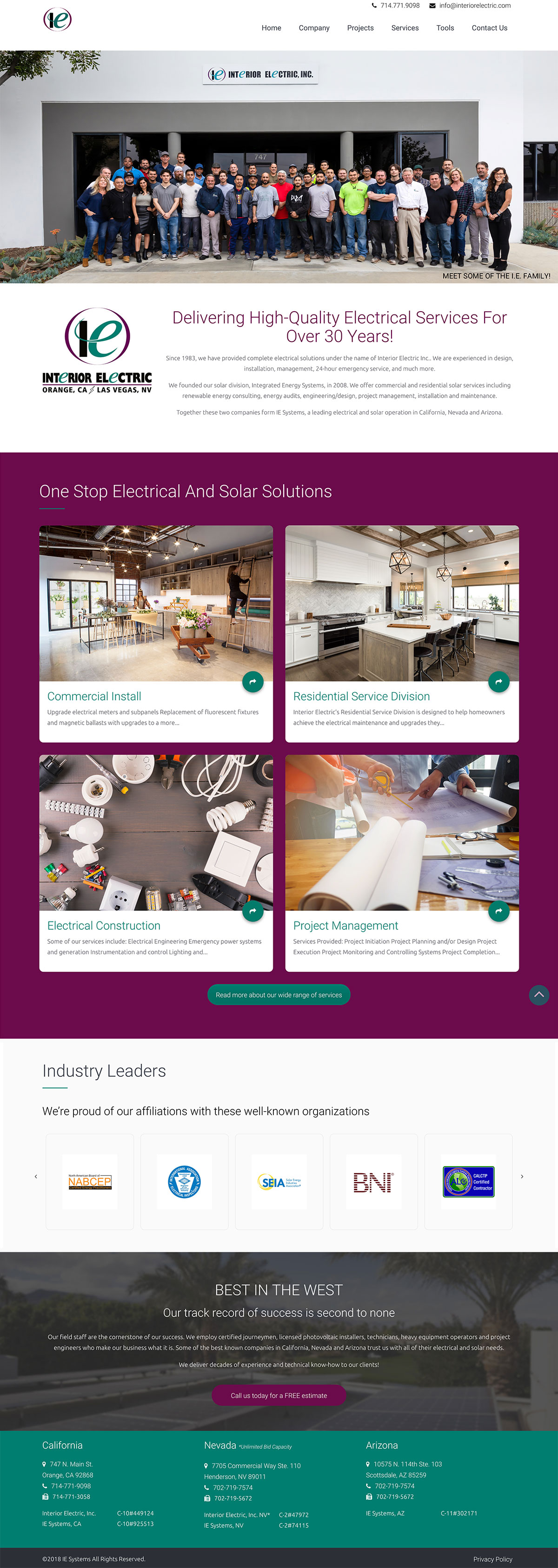 Interior Electric Homepage