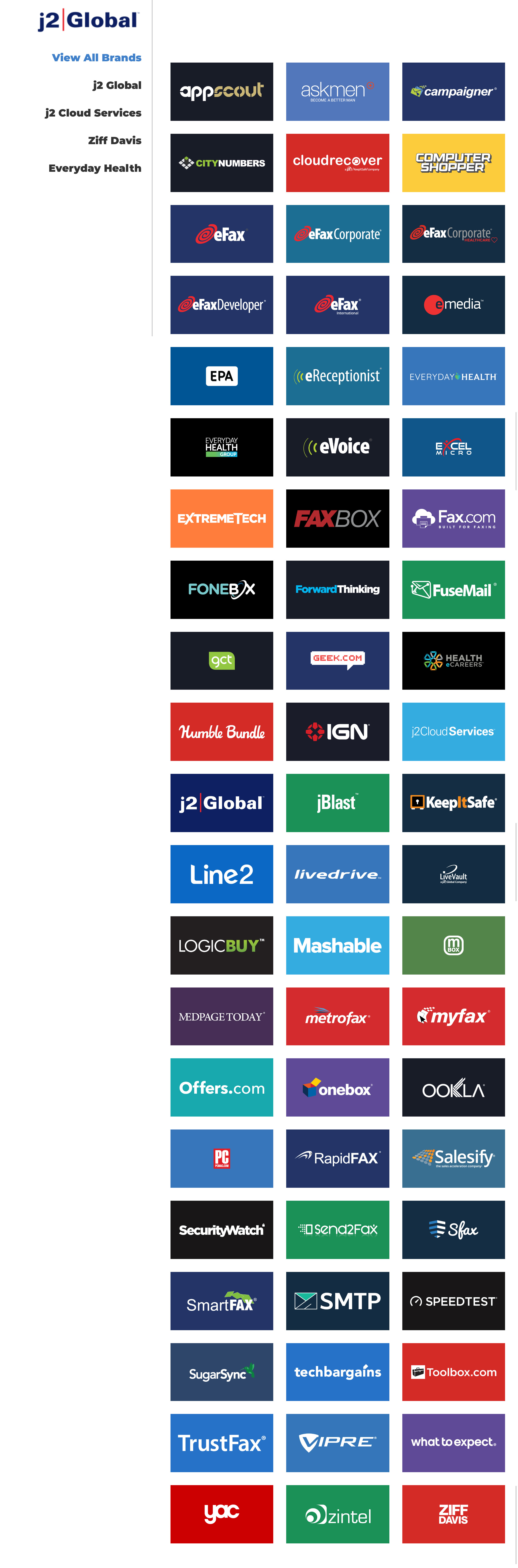 J2 Global Creative Hub Homepage